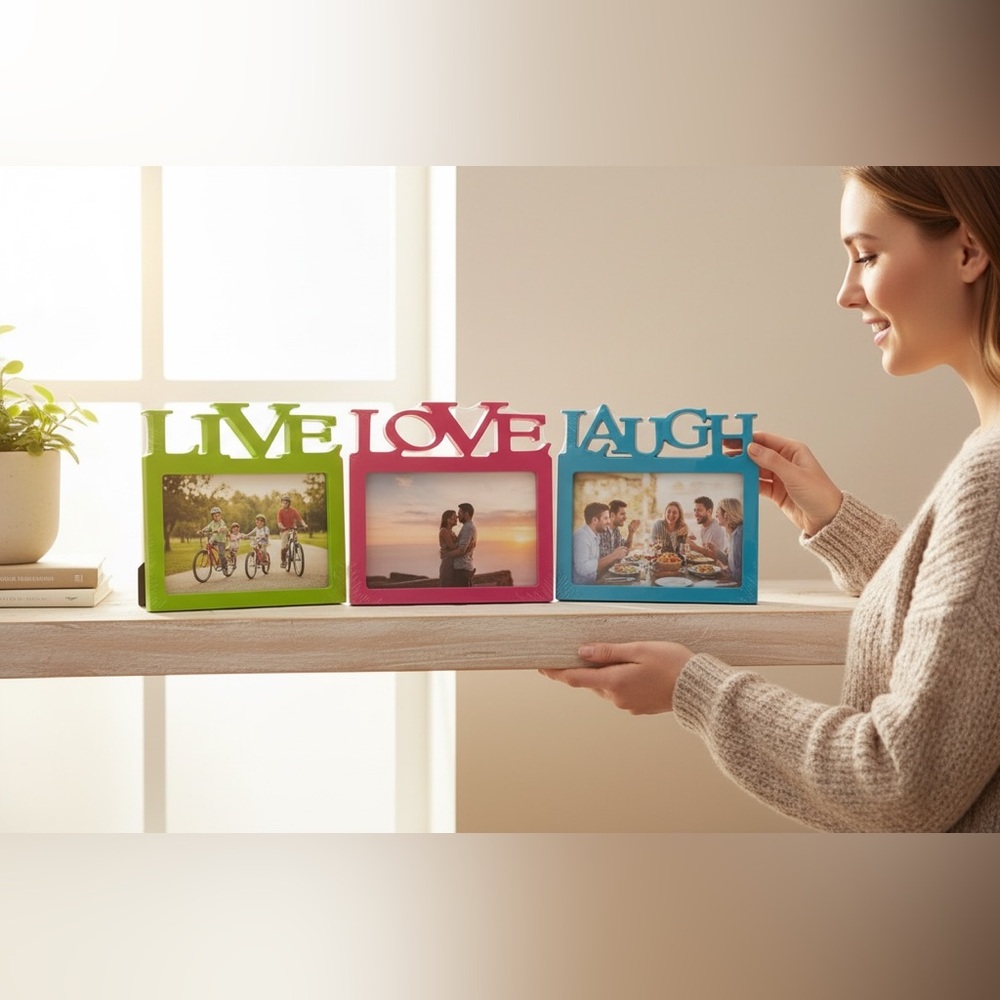 Colorful Inspirational Picture Frame Set